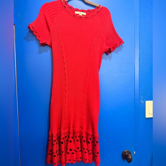 Jonathan Simkhai Vibrant Red Midi Dress - Picture 8 of 14